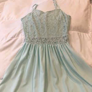 NWOT H&M lace mint dress, size 4